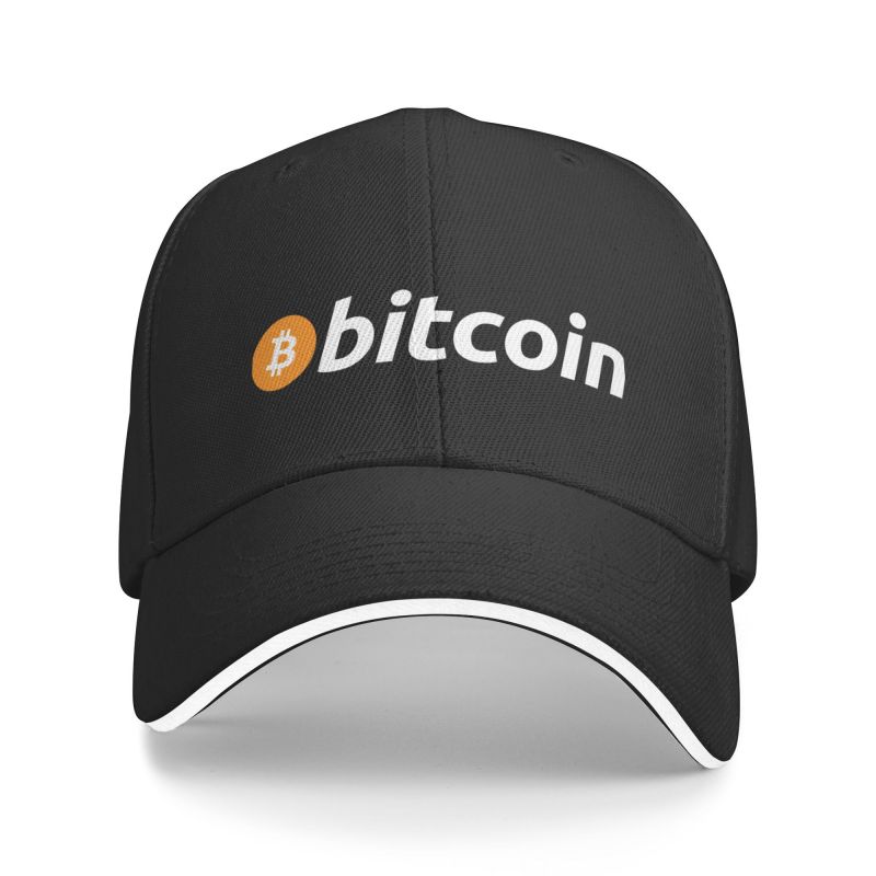 91440605MAC2A9PX9K Gepersonaliseerde Bitcoin De Originele Baseball Cap Zonbescherming Dames Unisex Verstelbare BTC Crypto Munten Papa Hoed Herfst Baseball Cap
