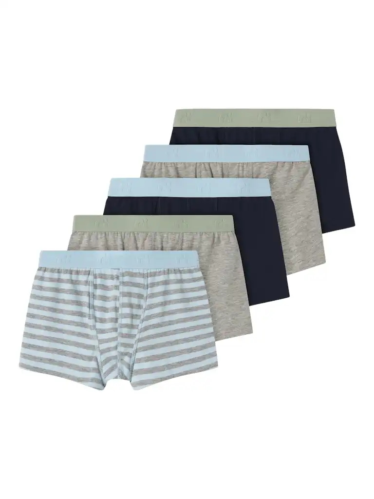 Name-it 5-pak jongens boxershorts -"Aquamarine" - Multipack kinder onderbroeken