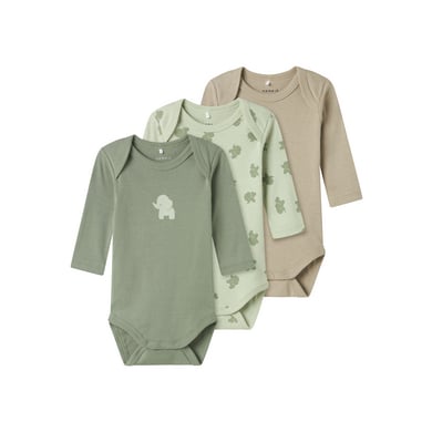 name it Body met lange mouwen 3-pack Zeeschuim