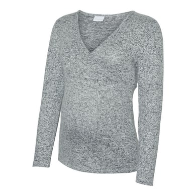 mamalicious Light Verpleegkundig shirt MLAGNES TESS Grijs Gemêleerd