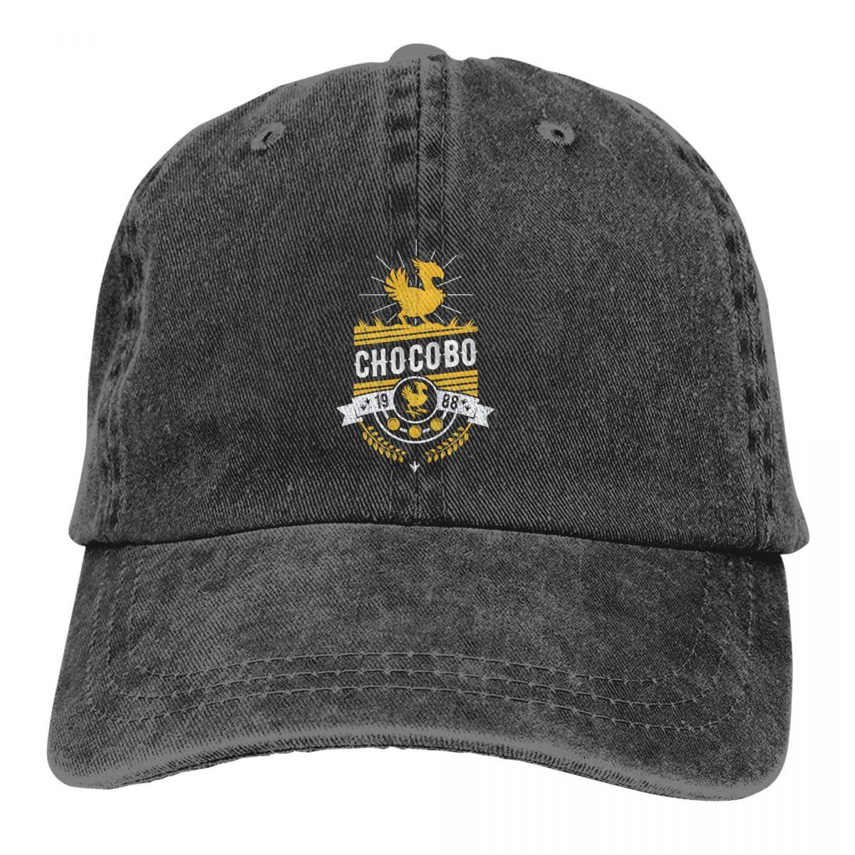 91421224MABNCF2A91 Final Fantasy Game Veelkleurige hoed Damespet Chocobo Klassieke gepersonaliseerde vizierbeschermingshoeden One Size