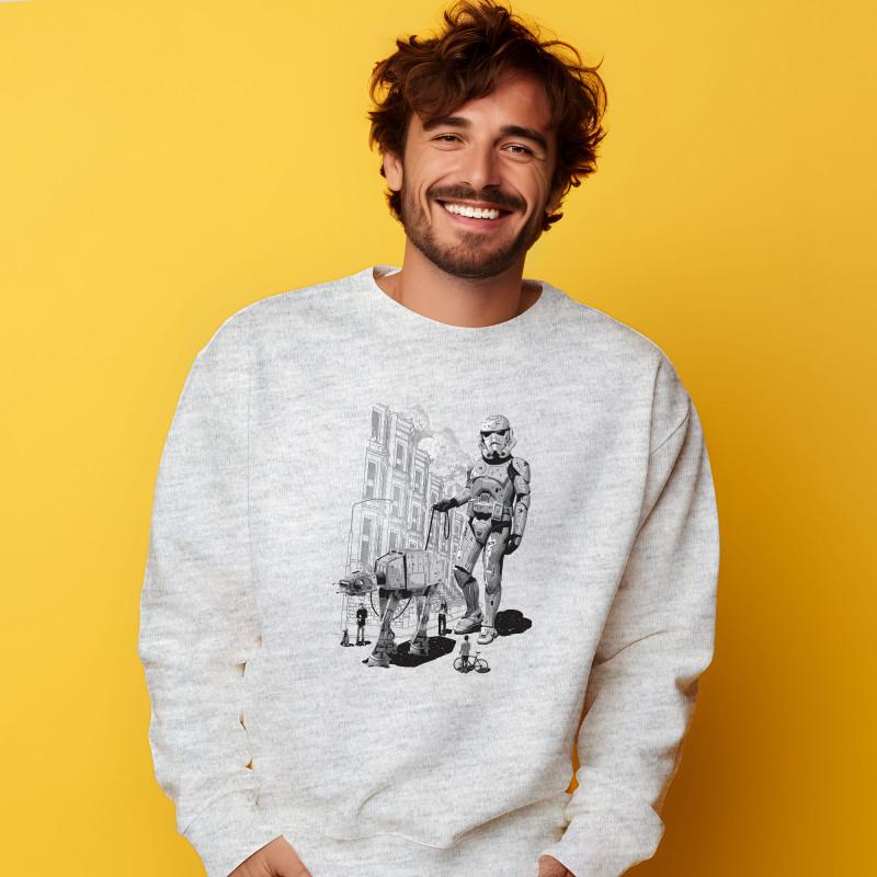 Le Roi du Tshirt Sweat Homme - HOLIDAY XS heide grijze kleur