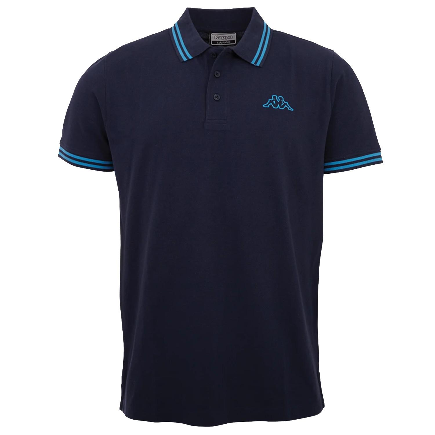 Kappa poloshirt, marineblauwe T-shirts voor heren S Vloot