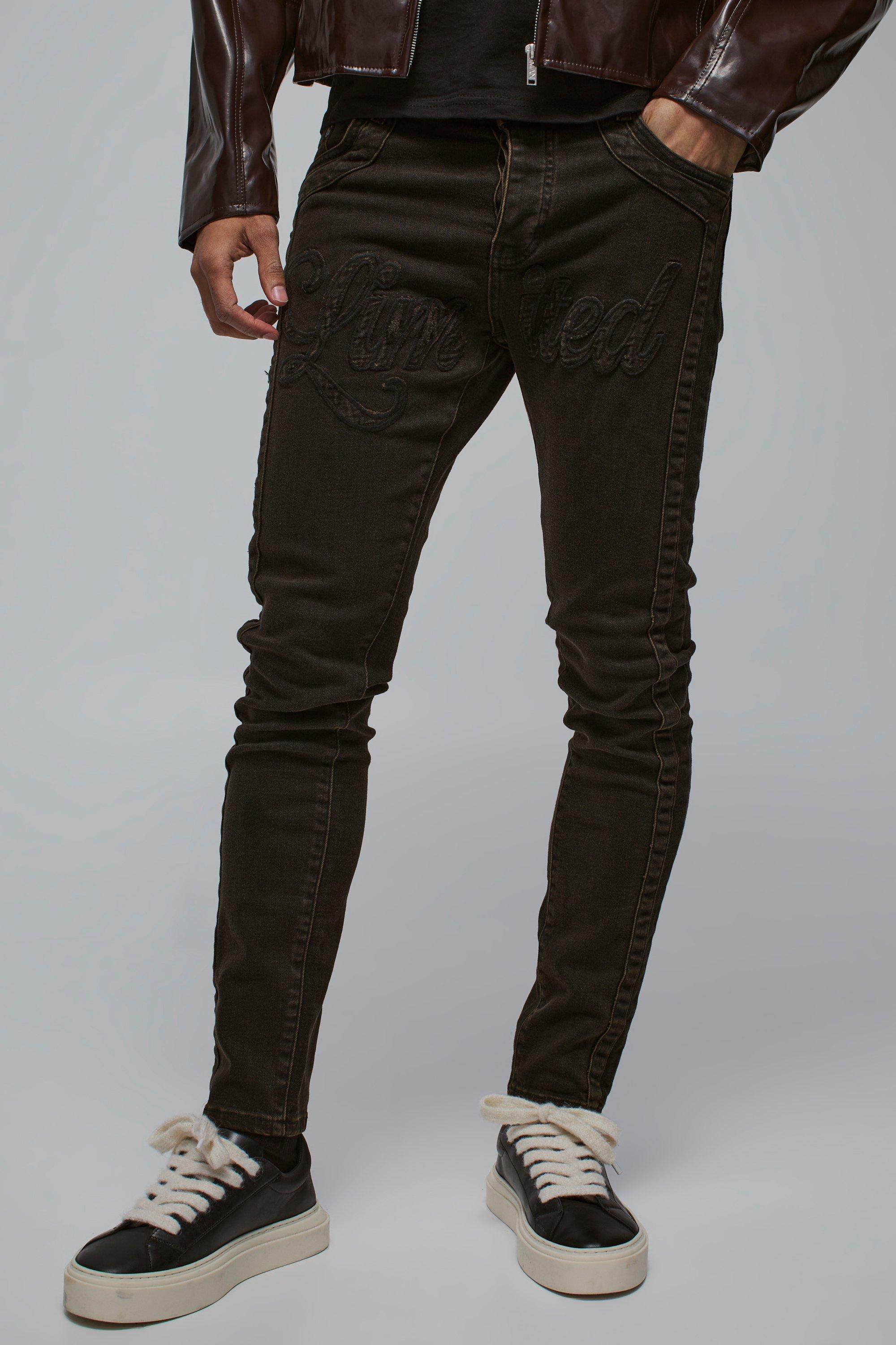 Boohoo Limited Stretch Skinny Jeans, Black