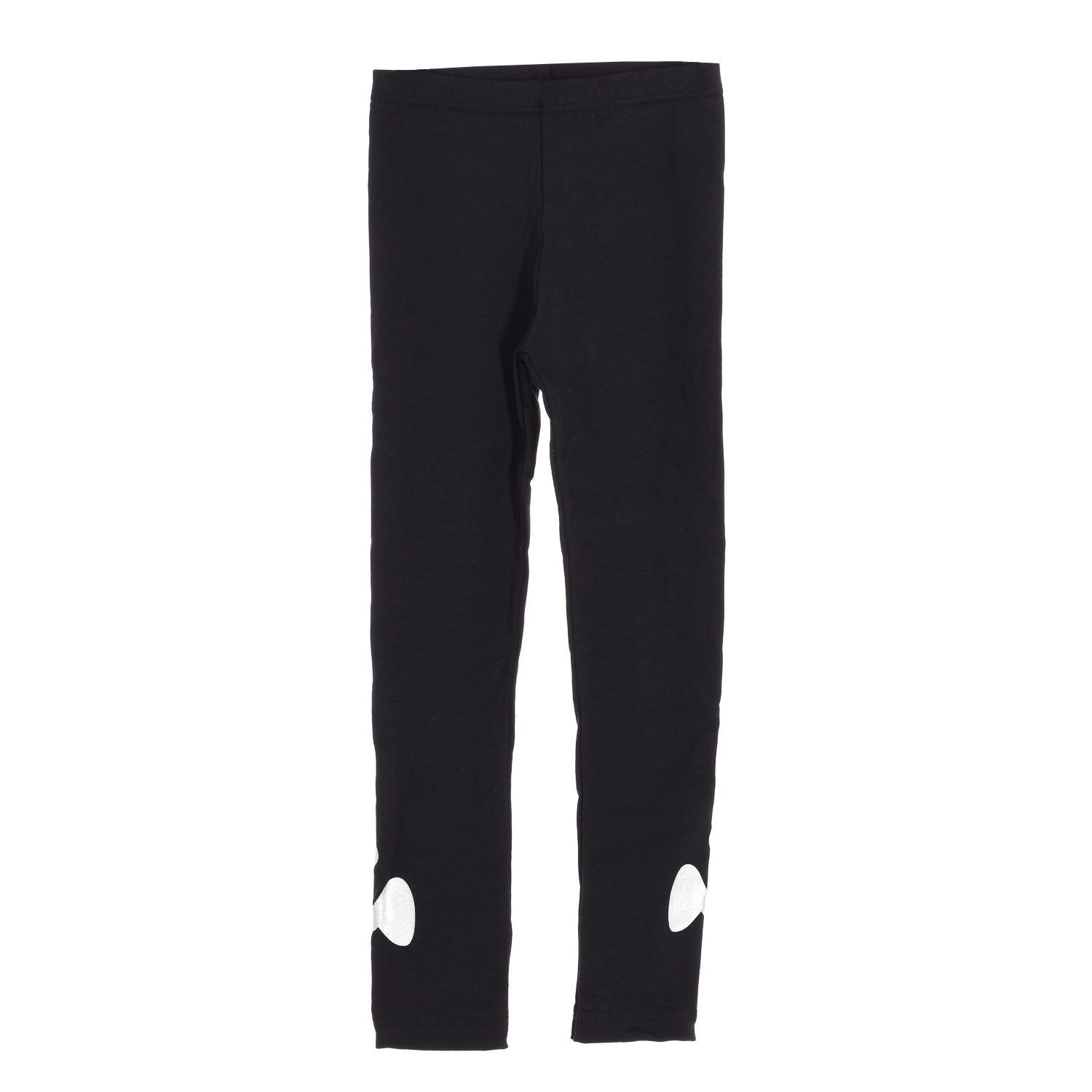 Rossoporpora Leggings met stretchstof en zeefdruk RK162F voor meisjes 11/12AÑOS zwart