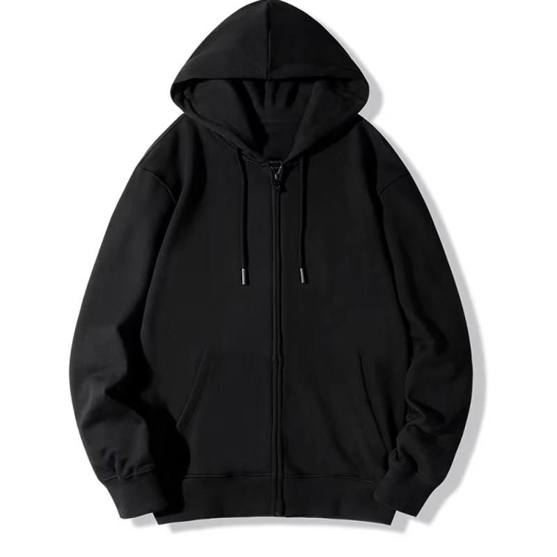 Nihao Rits Hoodie Herfst Unisex Hooded Sweatshirt Cardigan Effen Kleur Klassieke Jassen Heren Buitenkleding Herenkleding XXXL