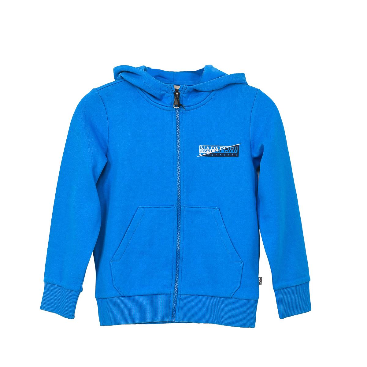 Napapijri N0CK87 Hoodie met rits voor jongens 8 AÑOS blauw