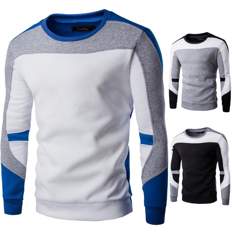 DSorothy Heren Casual Sweatshirt Lange Mouw Kleur Pullover Sweatshirt Tops XS grijs