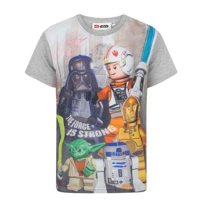 Lego Star Wars jongens de kracht is sterk T-shirt 4 Years grijs