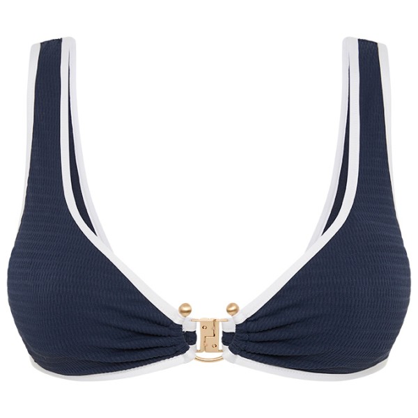 Seafolly - Women's Beach Bound Ring Front Tank - Bikinitop, blauw