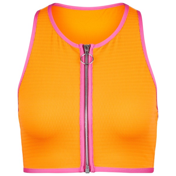 Seafolly - Women's Beach Bound Zip Front Tank Top - Bikinitop, oranje
