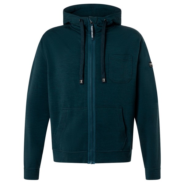 super.natural - Solution Hoodie - Merinohoodie, blauw
