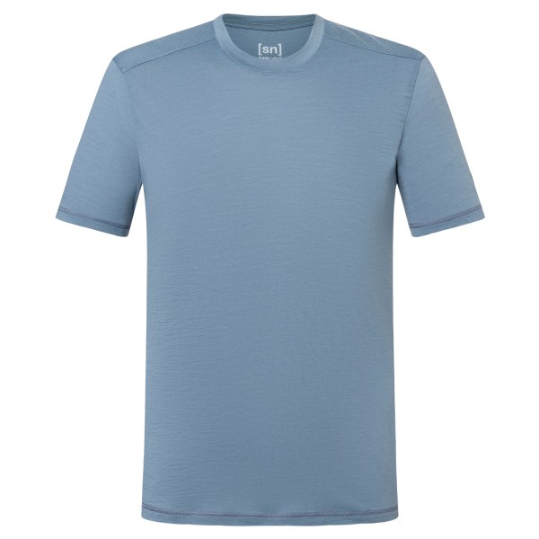 super.natural - Essential S/S - T-shirt, grijs/blauw