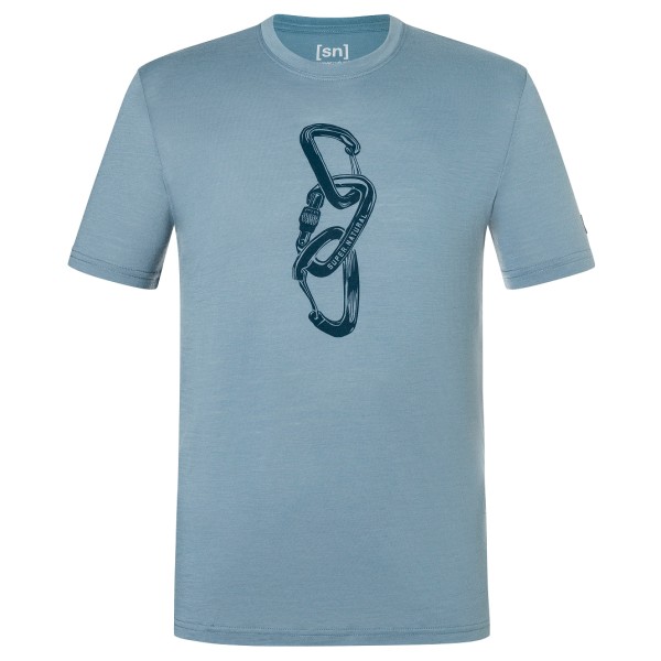 super.natural - Carabineri Tee - Merinoshirt, turkoois