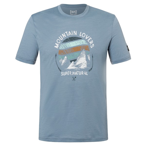 super.natural - Northern Lights Tee - Merinoshirt, grijs