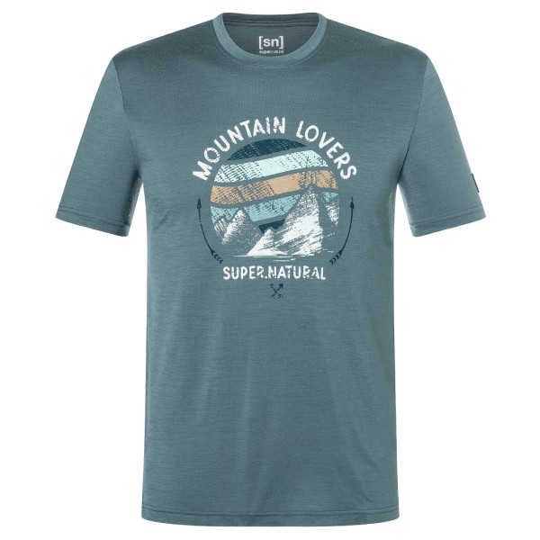 super.natural - Northern Lights Bio Jersey Tee - Merinoshirt, turkoois