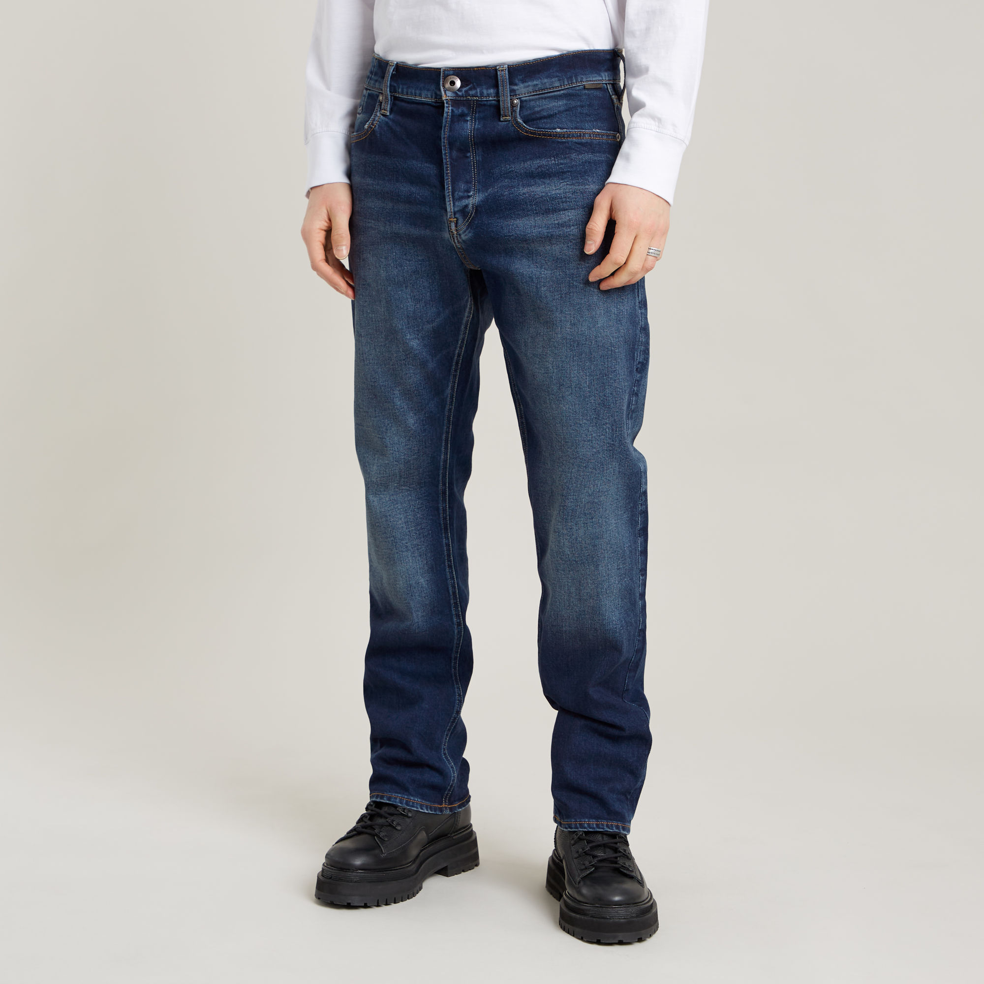 G-Star RAW Dakota Regular Straight Jeans - Donkerblauw - Heren