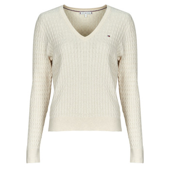 Trui Tommy Hilfiger CO CABLE FINE GG V-NK LS SWT