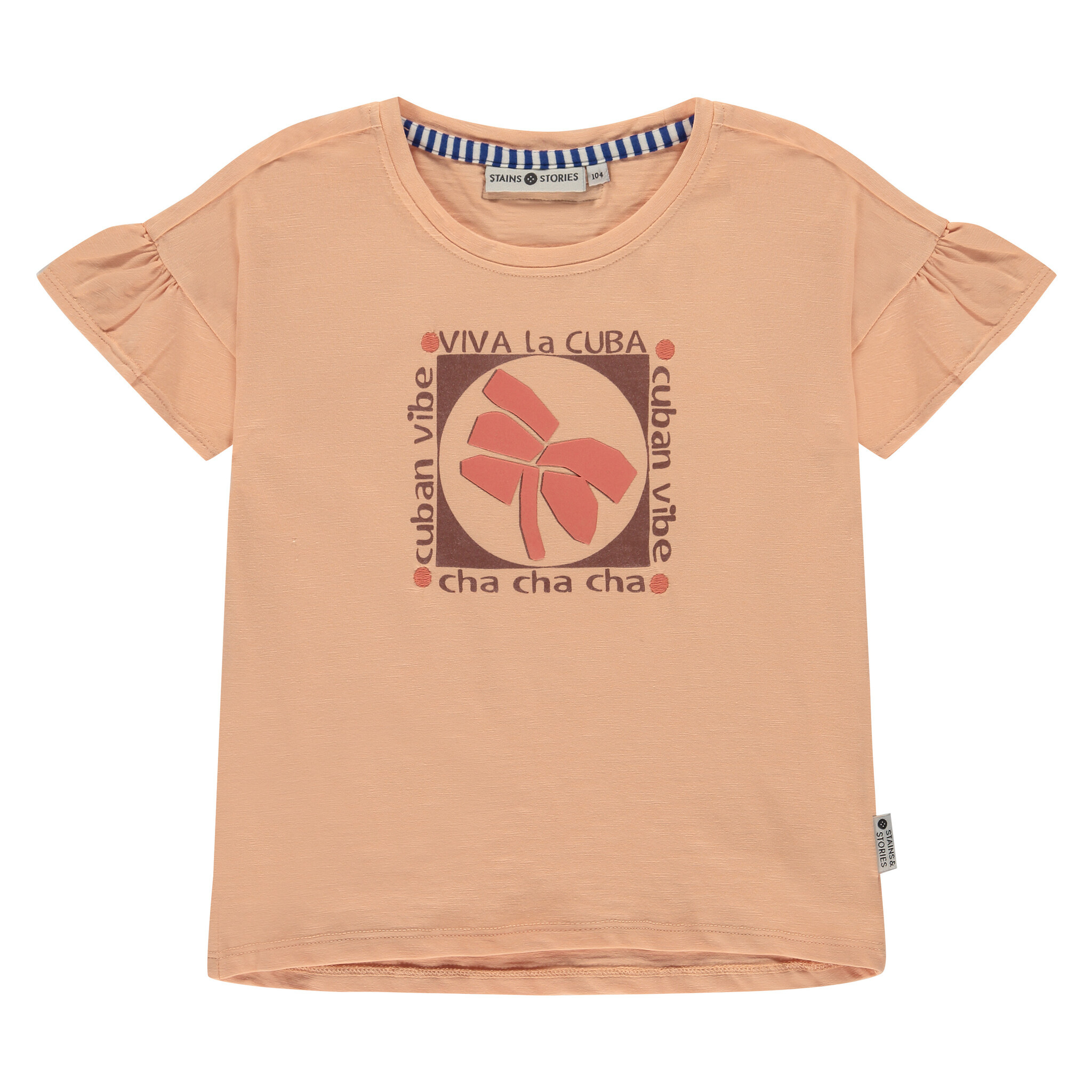 stains&stories-collectie Stains & Stories-collectie T-shirt (salmon)