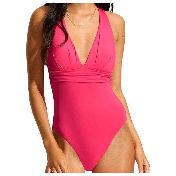 Seafolly - Women's Collective Cross Back One Piece - Badpak, roze