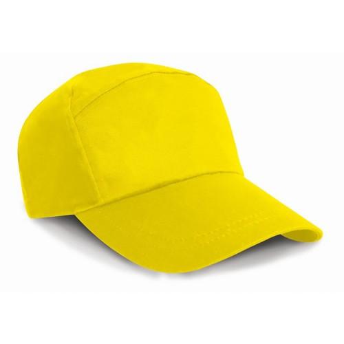 Result Uniseks effen baseballpet One Size zwart