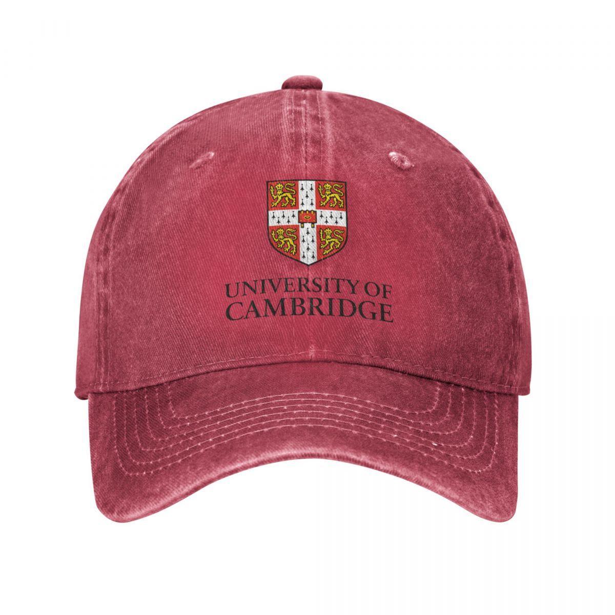 91421224MABLK3A4XG Vintage Cambridge-University Baseball Cap Unisex Distressed Cotton Snapback Cap Outdoor Running Golf Hoeden Cap One Size