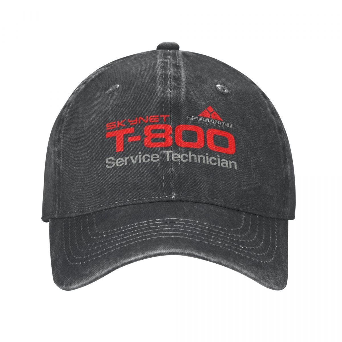 91421224MABLK3A4XG Baseball Cap Snapback Hoeden T-800 Technician Lente Herfst Cap Terminator Cyberdyne Cyborg Gewassen Gewassen Casquette Gorras Hip Hop One Size