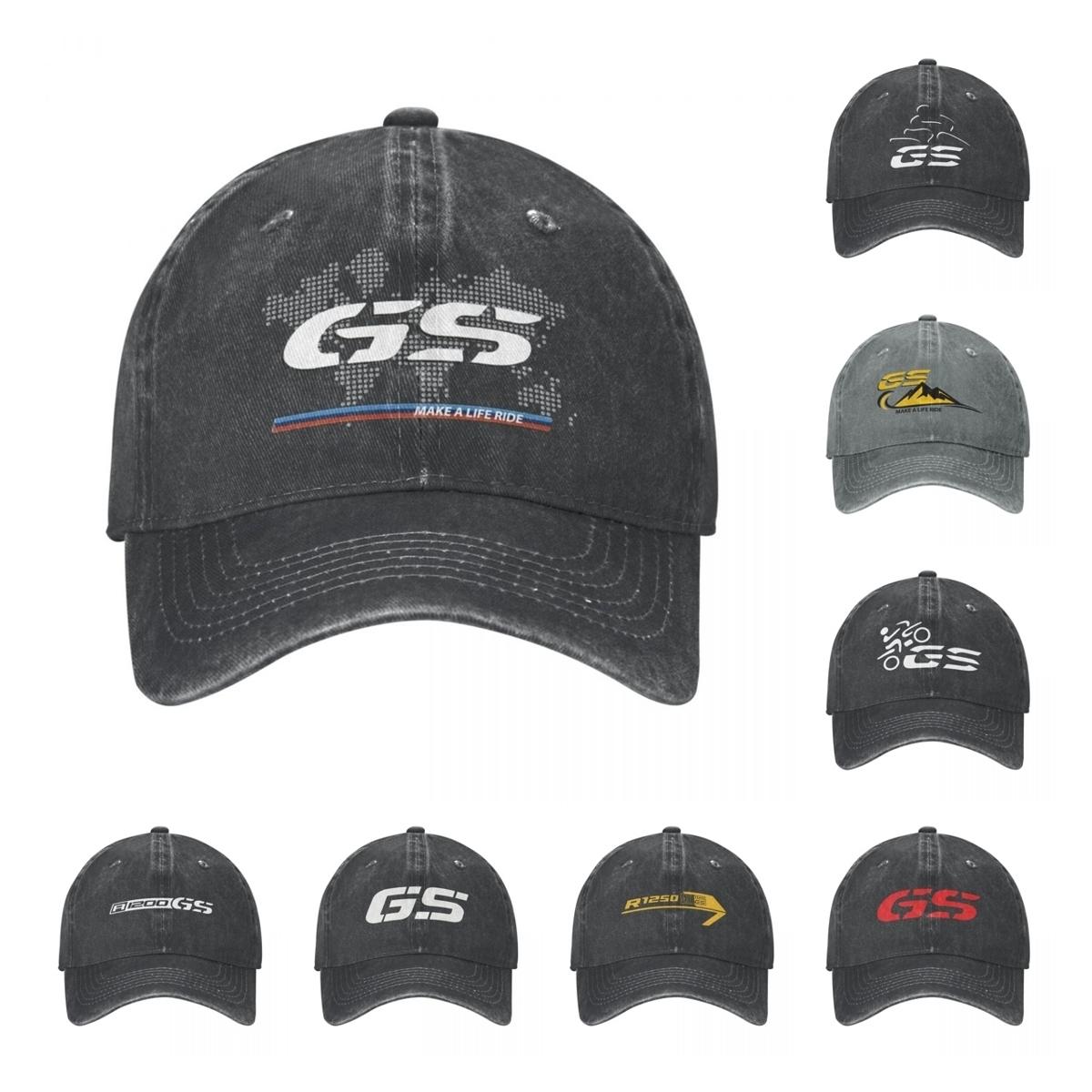 91421224MABLK3A4XG GS Wereldkaart Zomer Cap Hoeden Papa Baseball Caps Casual Motocross Race Baseball Cap Gewassen Denim Outdoor Casquette One Size