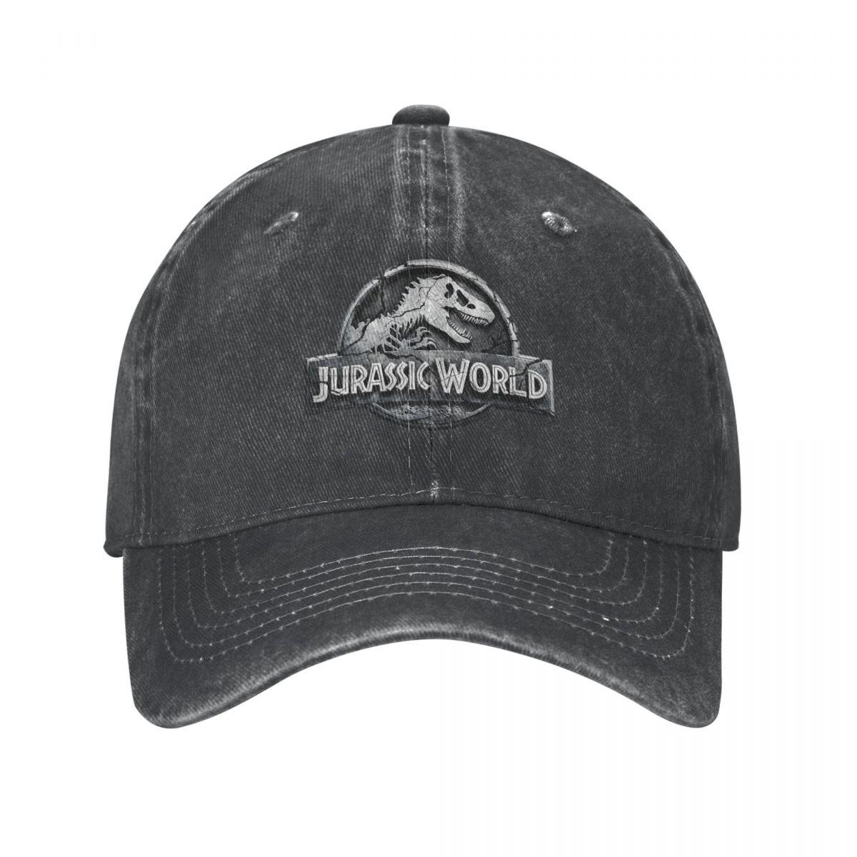91421224MABLK3A4XG Dinosaur Jurassic Park Baseball Cap Fashion Distressed Washed Snapback Cap voor Mannen Vrouwen Outdoor Zomer Zachte Hoeden Cap One Size