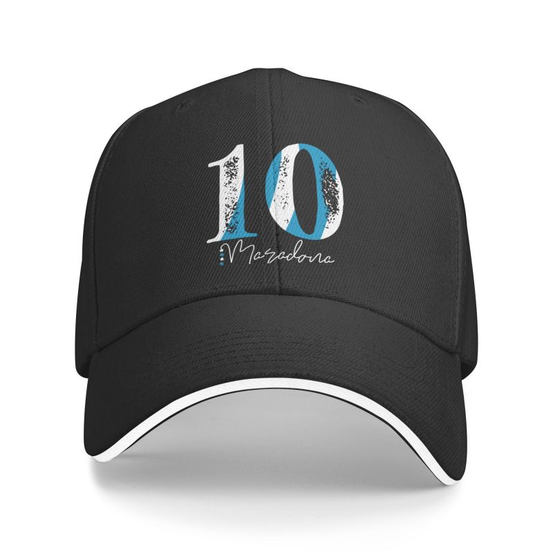 91421224MABLK3A4XG Punk Unisex Maradonas Baseball Cap Volwassen Argentinië Voetbal Legende Verstelbare Dad Hat Vrouwen Mannen Hip Hop Baseball Cap