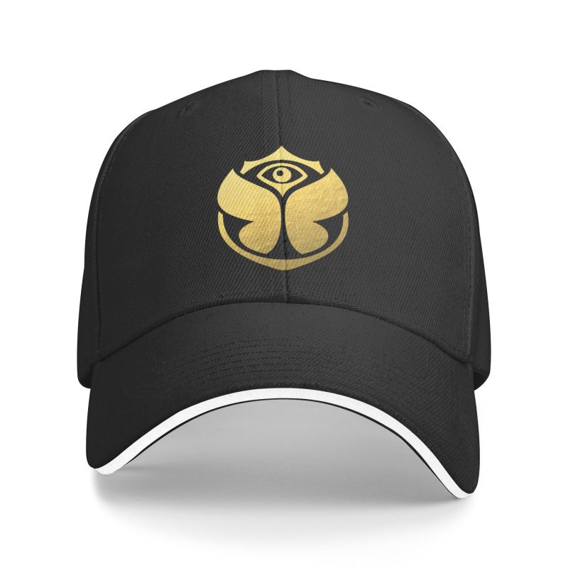 91421224MABLK3A4XG Punk Gold Tomorrowland Muziek Baseball Cap Mannen Vrouwen Verstelbare Dad Hat Sport Baseball Cap