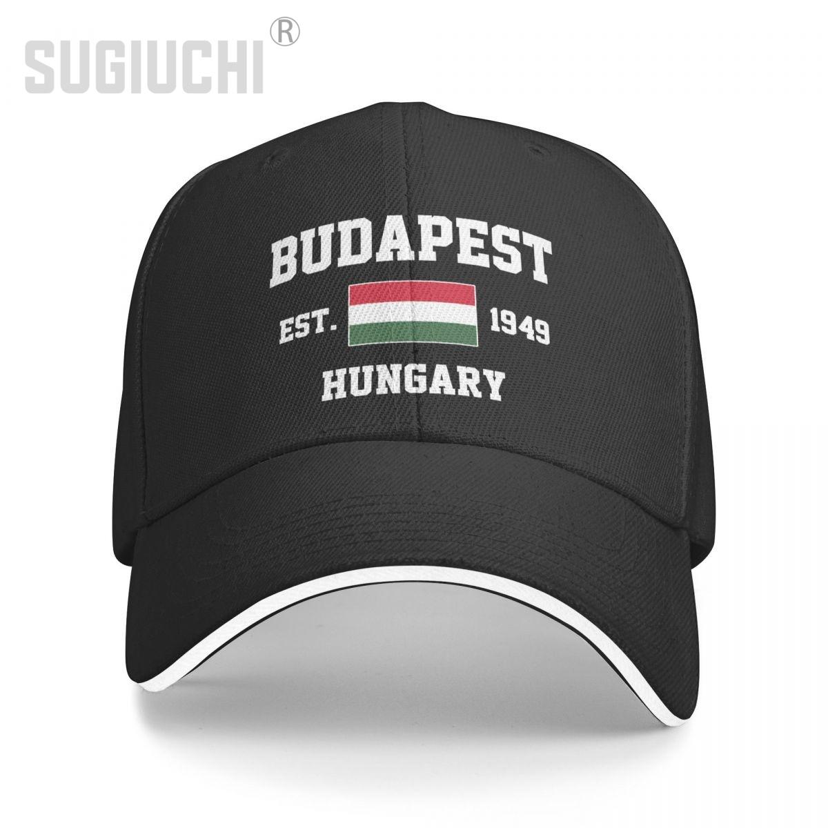 91530103MABXANBX49 Baseball Cap Hongarije EST.1949 Boedapest Hoofdstad Unisex WoUnisex Unisex Hip Hop Sandwich Caps Snapback Golf Hat Vissen One Size
