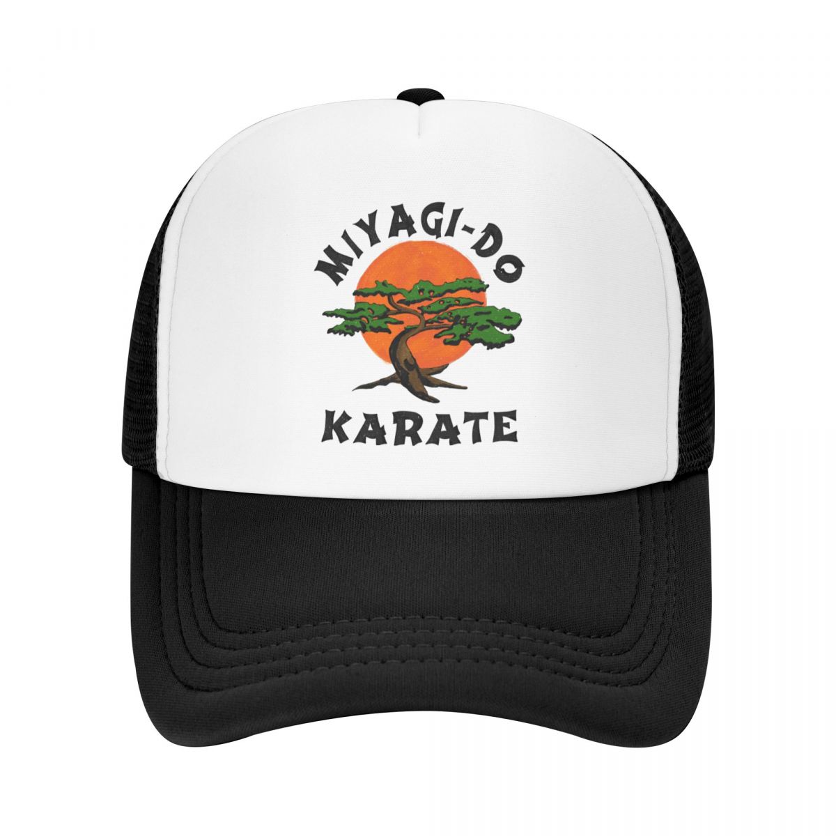 91460000MAC0FHAR19 Aangepaste Miyagi-Do Karate Baseball Cap Outdoor Unisex WoUnisex's Verstelbare The Karate Kid Cobra Kai Trucker Hat Herfst Snapback Caps Trucker Hat