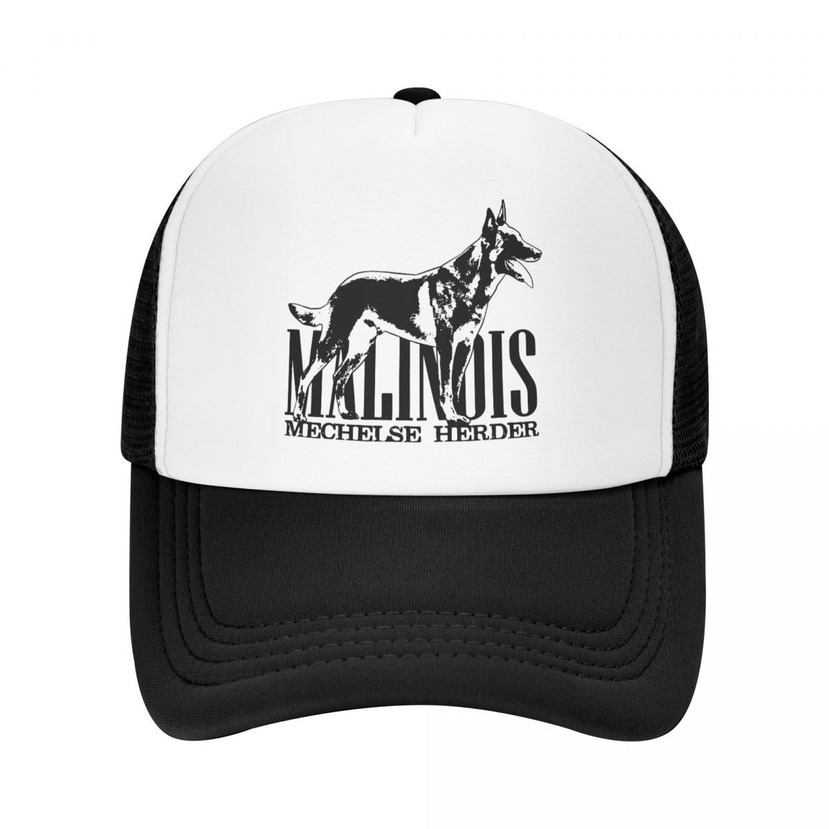 91460000MAC0FHAR19 Malinois Hond Belgische Herder Baseball Cap Zonbescherming Unisex WoUnisex's Verstelbare Mechelaar Trucker Hat Lente Snapback Caps Trucker Hat