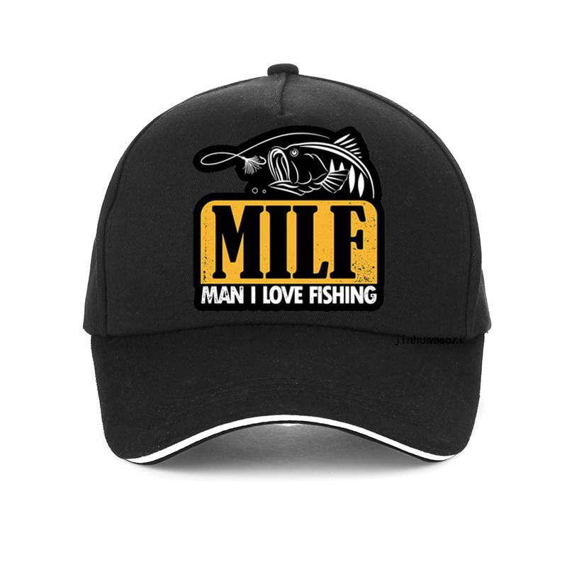 91440118MAC4M03W3Q MILF Man Ik hou van vissen Grappige Unisex honkbalpet Mode man Zomervissershoed verstelbaar buiten Snapback hoeden bot Adjustable