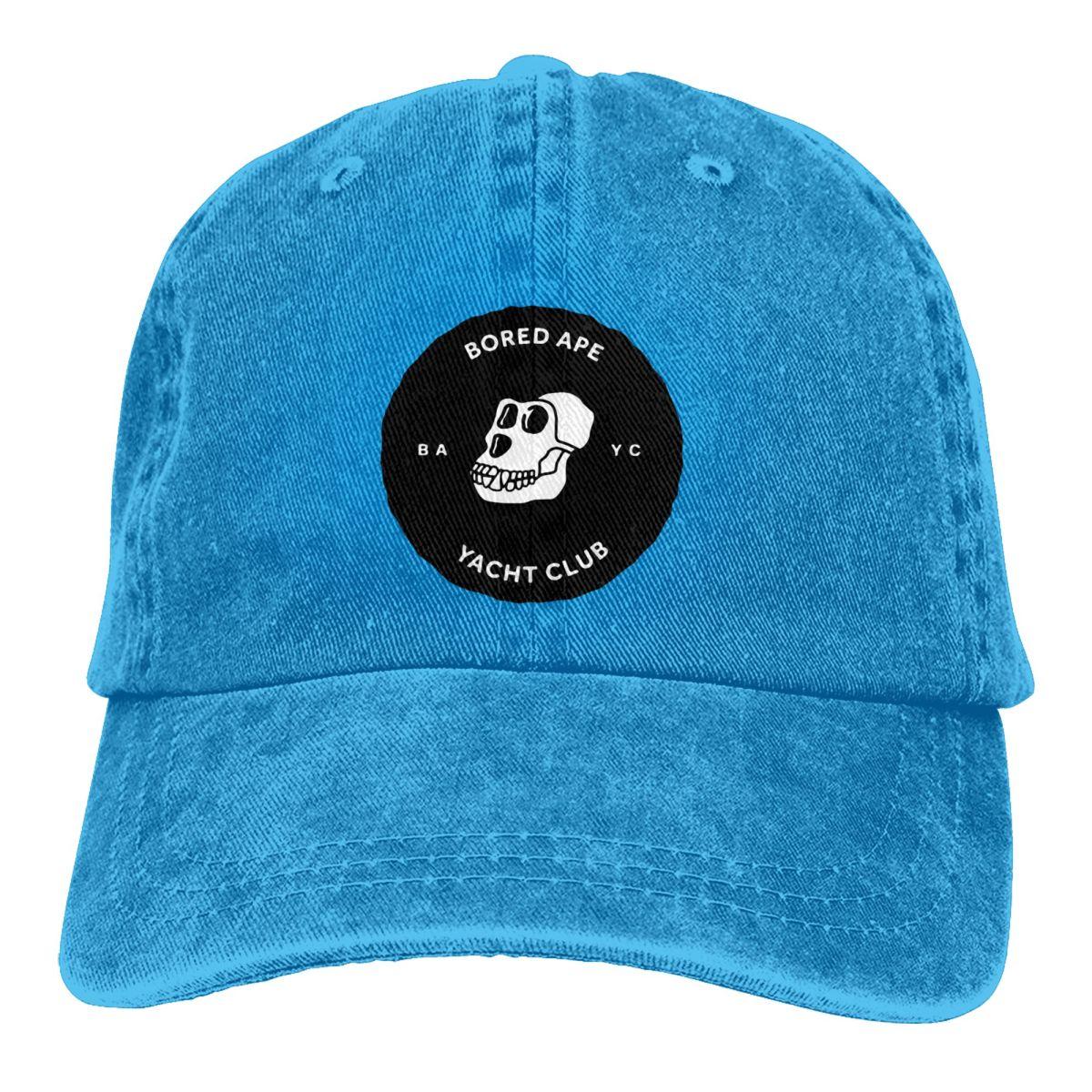 91341622MA8PNJ28X9 Bored Ape Yacht Club BAYC NFT Multicolor Hat Peaked WoUnisex's Cap Zwart Gepersonaliseerde Vizier Bescherming Hoeden One Size