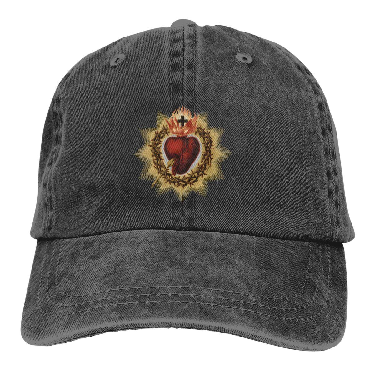 91341622MA8PNJ28X9 Heilig Hart Katholieke Baseball Cap Unisex Hoeden WoUnisex Vizier Bescherming Snapback Jezus God Kruis Caps One Size