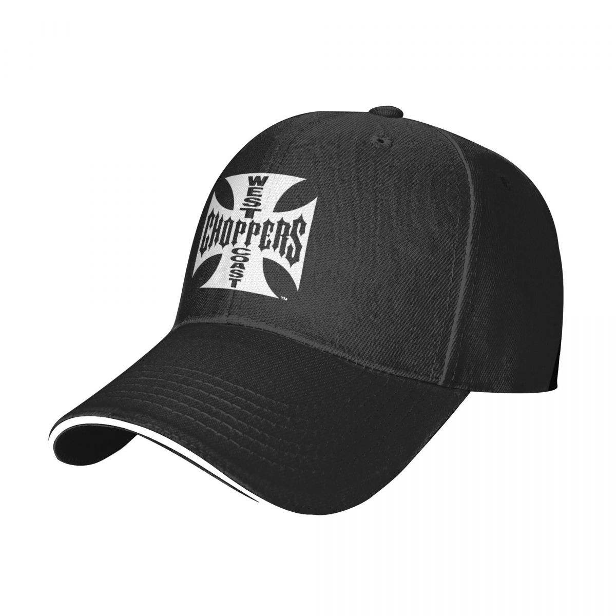 91510107MAC1P63Q47 Vtg West Coast Choppers Cross Summer Unisex'S Sports Running Zweetabsorberende Baseball Cap Verstelbare Polyester Vissershoed One Size
