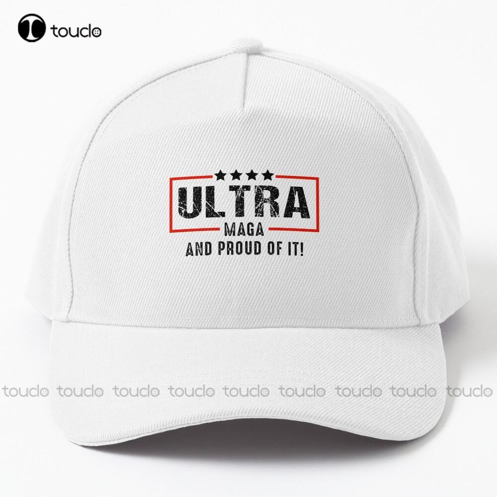 91460000MABYR62T12 Vintage Ultra Maga en Proud Of It Baseball Cap Trump 2024 Chef Hoeden Voor Unisex Katoen Buiten Eenvoudige Vintage Vizier Casual Caps Kunst One Size-Unisex