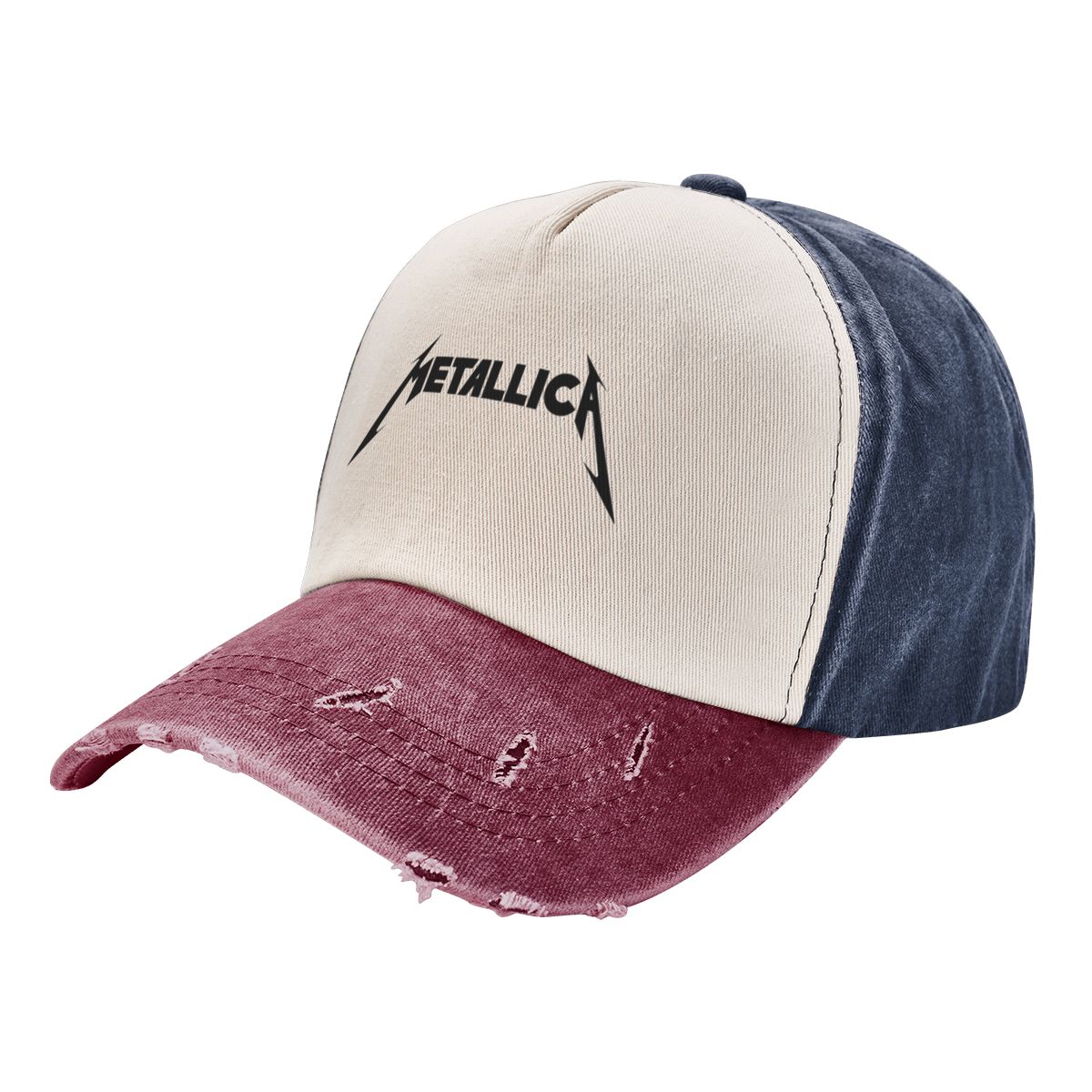 91440605MAC58Q307J Metallicas Baseball Caps Accessoires Casual Distressed Denim Heavy Metal Band Casquette Unisex Outdoor Zomer Caps Hoed One Size