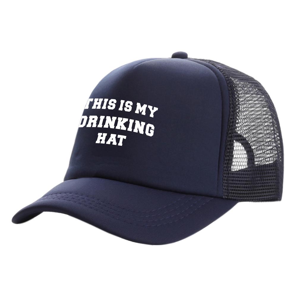 91530102MAC1XWP06K Dit is mijn drinkhoed Trucker Caps Mode Coole dronken bierhoeden Baseballpet Zomer Outdoor Mesh Caps MZ-508