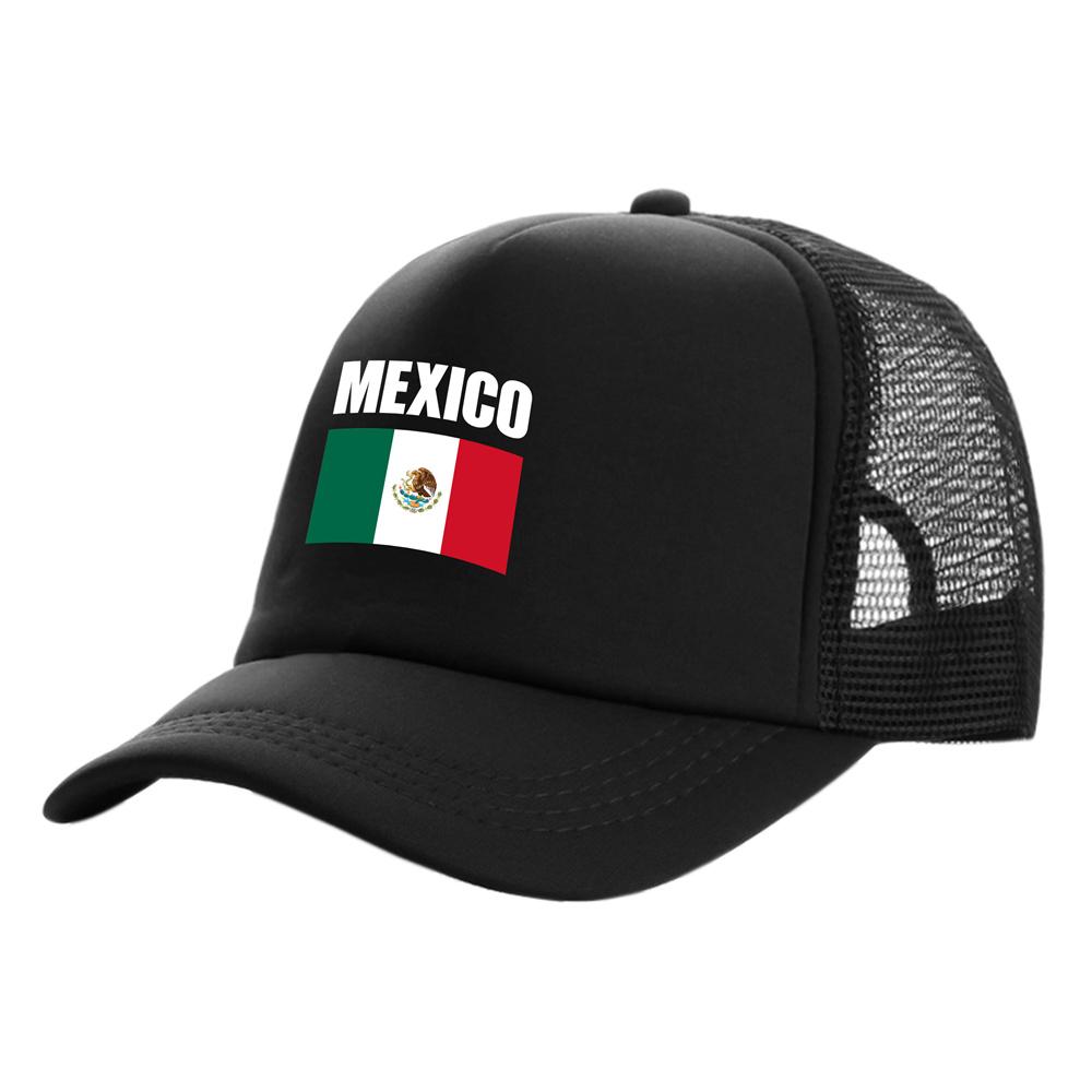91530102MAC1XWP06K Mexico Trucker Cap Unisex Cool Mexico Nationale Hoed Baseball Cap Coole Zomer Unisex Mesh Net Caps