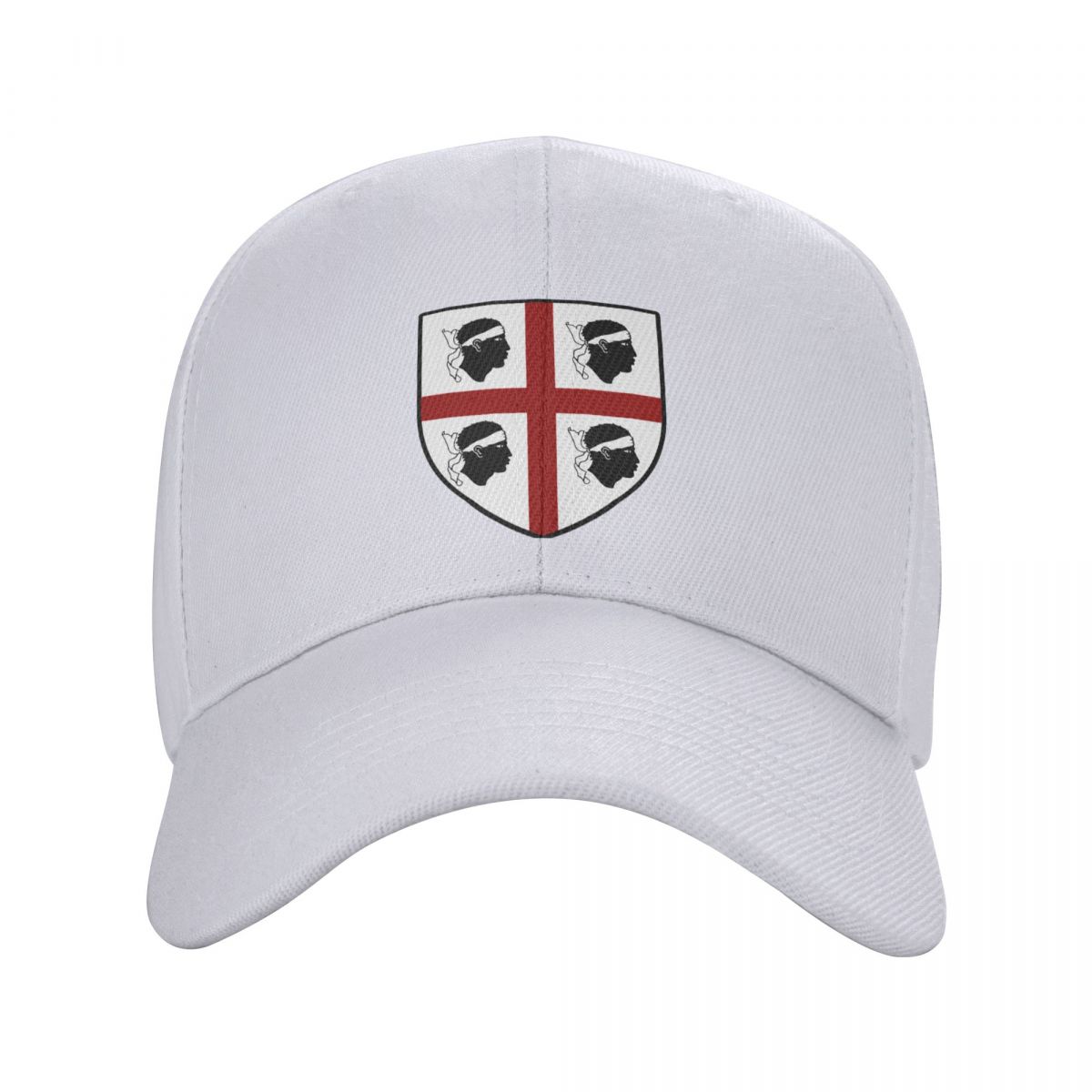 91510107MAC34WEG02 Klassieke Sardinië Vlag Vier Moren Baseball Cap Dames Unisex Aangepaste Verstelbare Unisex Italië Sardegna Wapenschild Papa Hoed Lente Baseball Cap