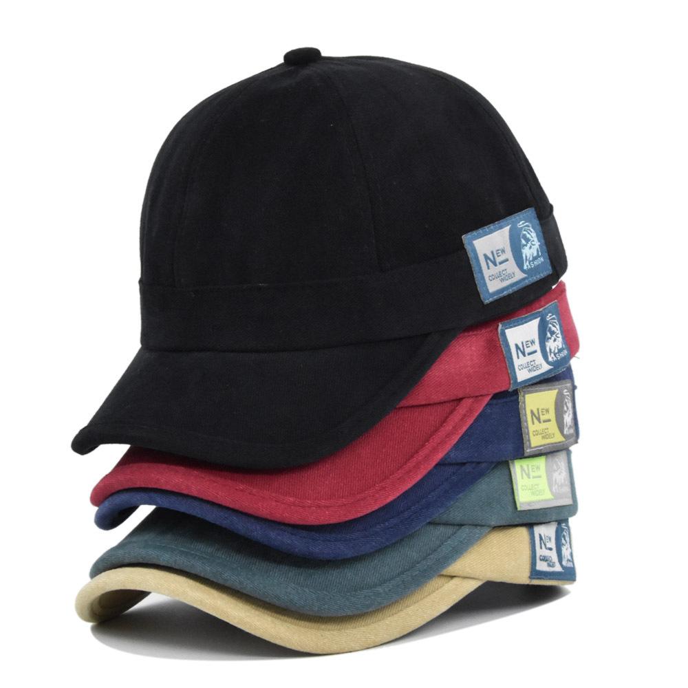 91141024MA7XA23D53 Korte rand suède baseballpet unisex dames katoenen vintage letters borduurwerk baseballpet verstelbare outdoor vizier pet snapback hoed
