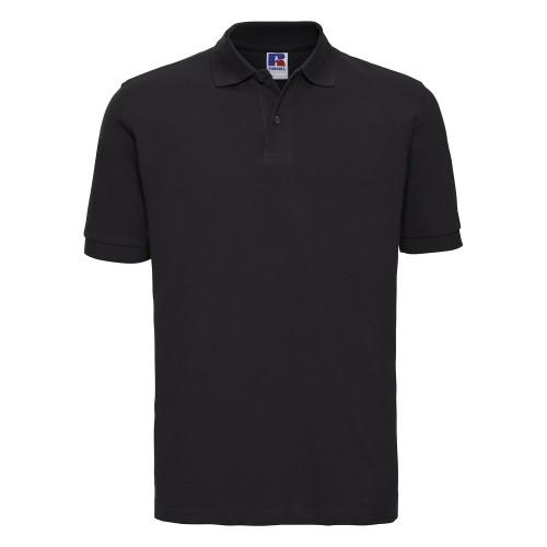 Russell Heren klassiek katoenen piqué poloshirt S franse blauwe kleur