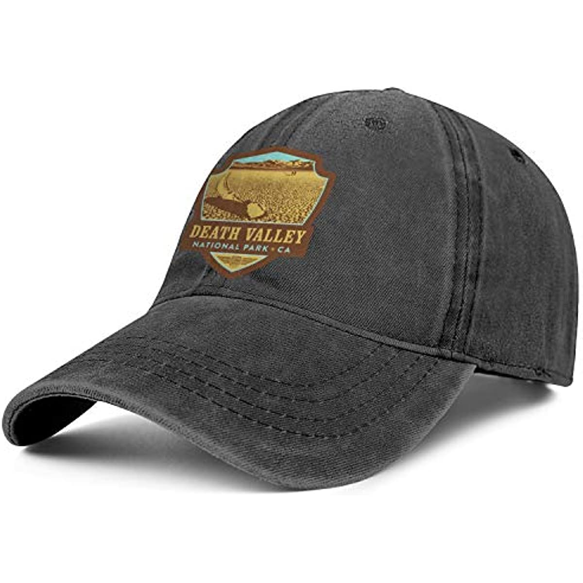 91460000MAC14ECE0X Death Valley National Park Washed Denim Hoed voor Unisex Vrouwen Trucker Hoeden Verstelbare Petten Cowboy Baseball Cap Casual One Size