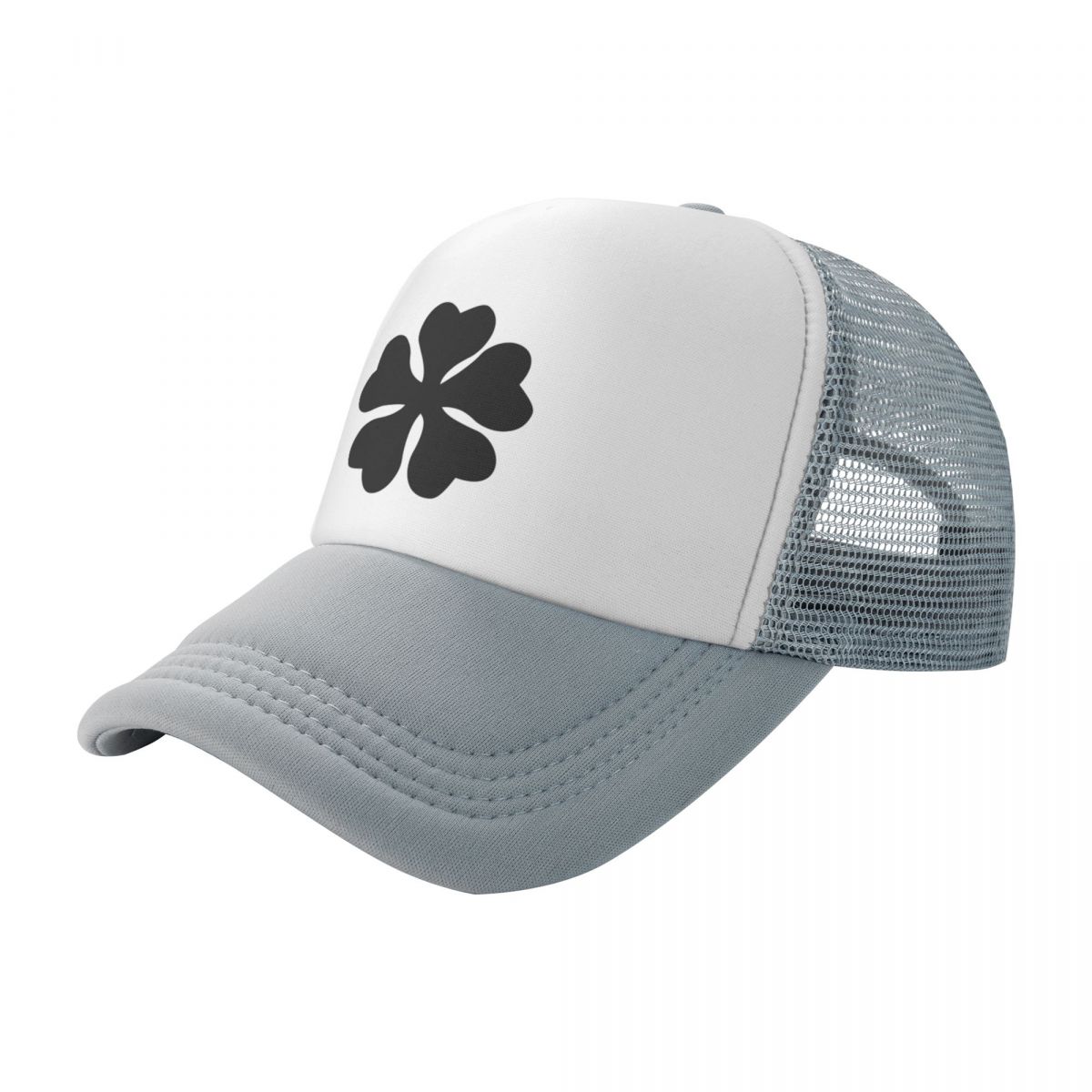 91530602MAC1RBBK0G Zwarte klaver Baseballpet Militaire pet Unisex Hoeden Baseballpet Unisex Golfkleding Dames