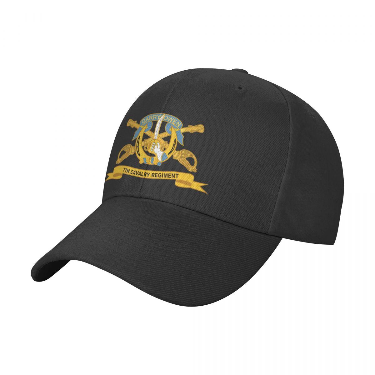 91140109MA0LUDA177 Leger - 7e Cavalerie Regiment w Br - Lint Cap honkbalpet wildbal hoed Kerstmutsen dameshoeden Unisex's