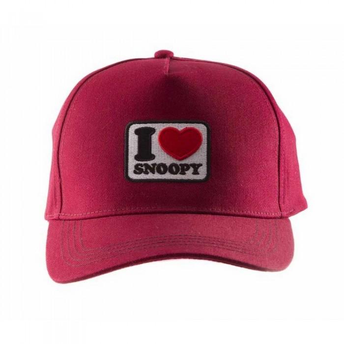 Peanuts Pinda's Unisex volwassene I Heart Snoopy Snapback Cap One Size paars