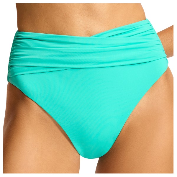 Seafolly - Women's Collective High Waist Wrap Front Pant - Bikinibroekje, turkoois